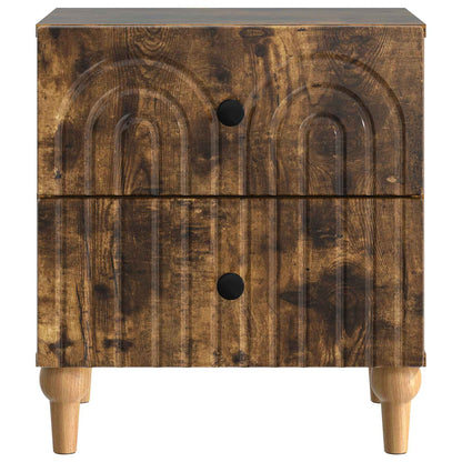 vidaXL Bedside Cabinet Smoked Oak 43 x 34.5 x 48 cm Engineered Wood 5