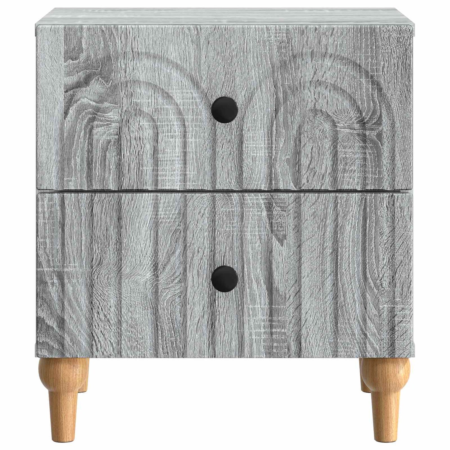 vidaXL Bedside Cabinet Grey Sonoma 43 x 34.5 x 48 cm Engineered Wood 5