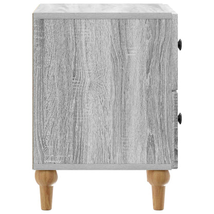 vidaXL Bedside Cabinet Grey Sonoma 43 x 34.5 x 48 cm Engineered Wood 6