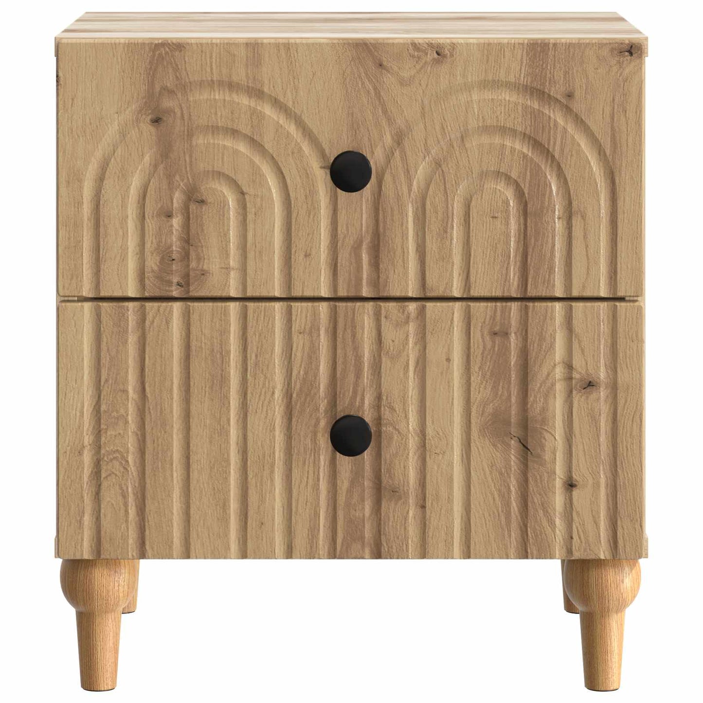 vidaXL Bedside Cabinet Artisan Oak 43 x 34.5 x 48 cm Engineered Wood 5
