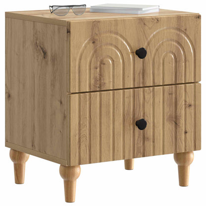 vidaXL Bedside Cabinet Artisan Oak 43 x 34.5 x 48 cm Engineered Wood 3