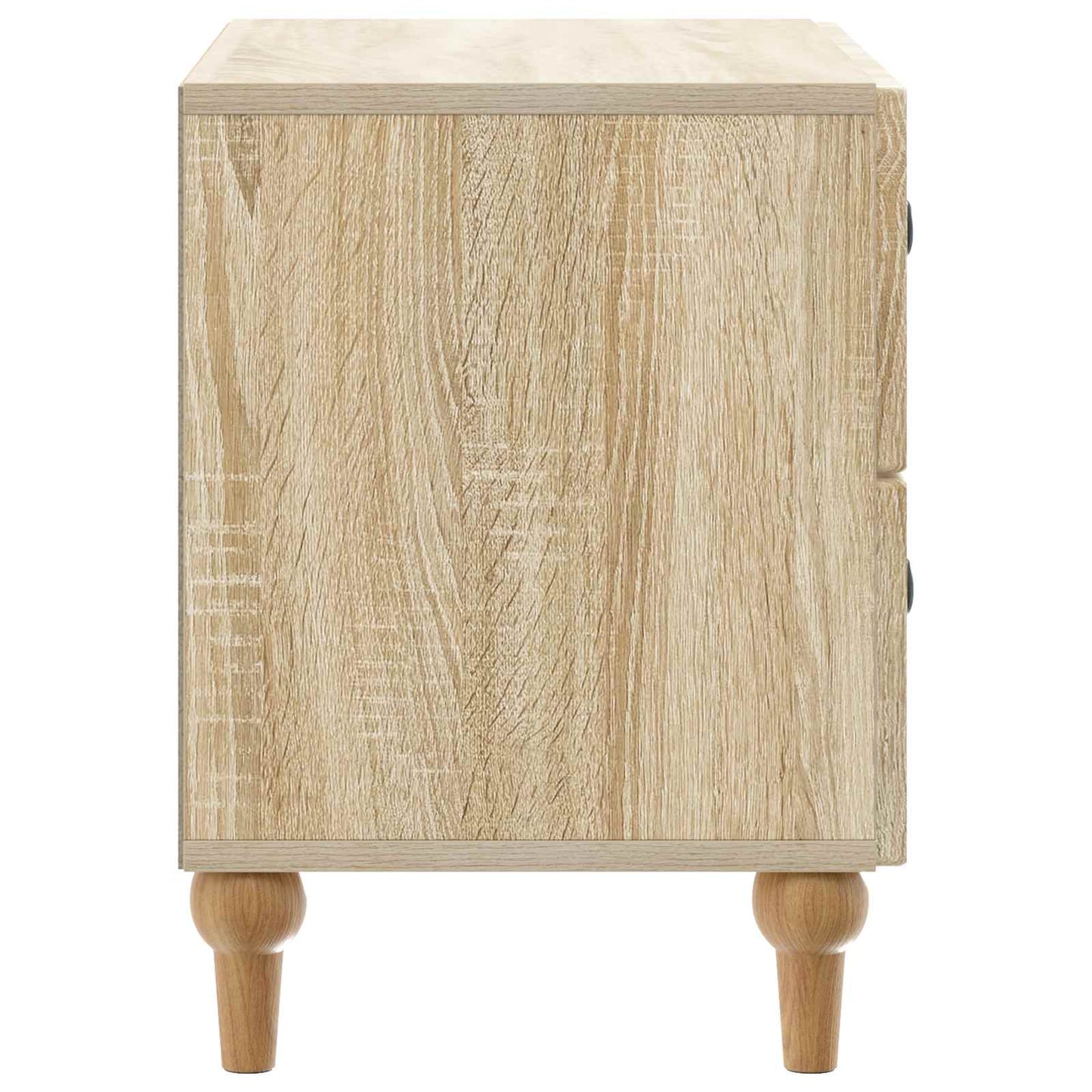 vidaXL Bedside Cabinet Sonoma Oak 62 x 34.5 x 48 cm Engineered Wood 6