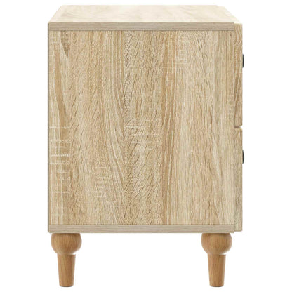 vidaXL Bedside Cabinet Sonoma Oak 62 x 34.5 x 48 cm Engineered Wood 6