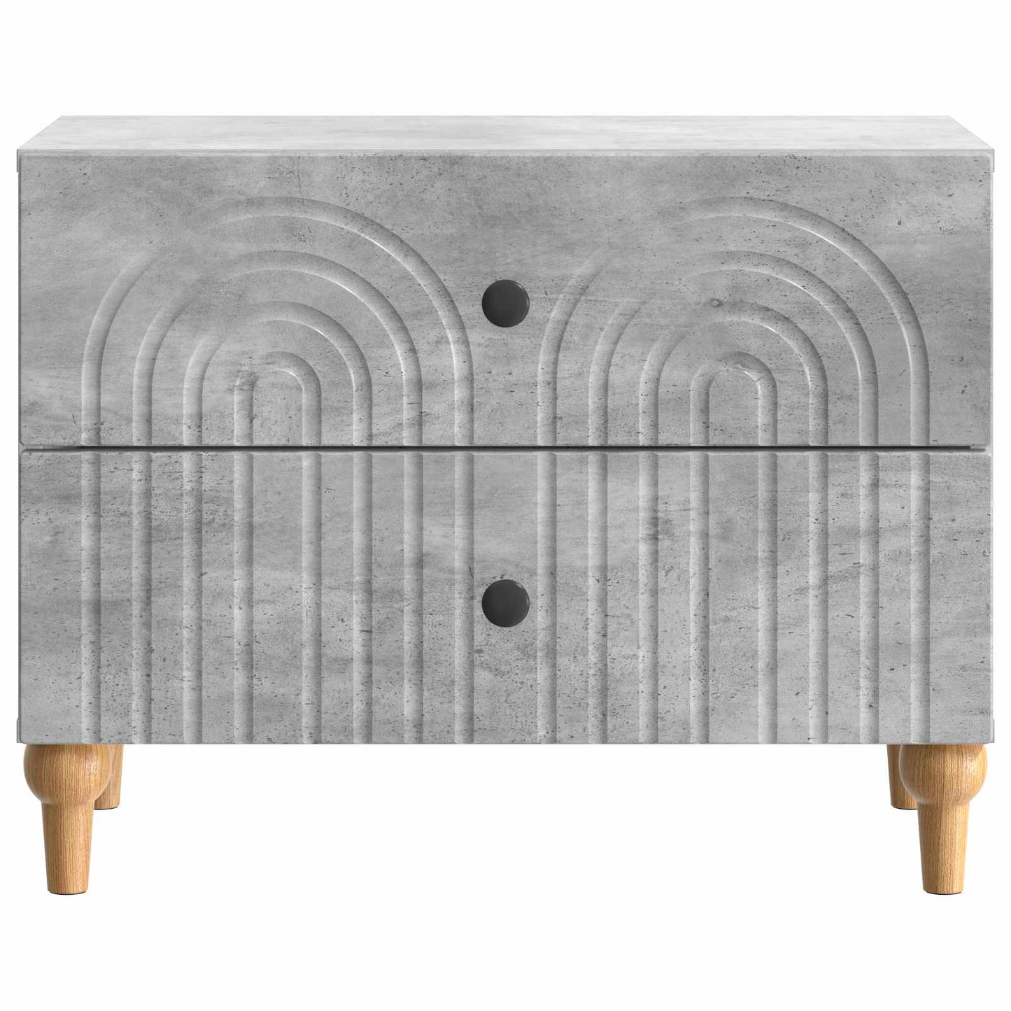 vidaXL Bedside Cabinet Concrete Grey 62 x 34.5 x 48 cm Engineered Wood 5