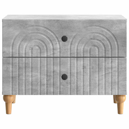 vidaXL Bedside Cabinet Concrete Grey 62 x 34.5 x 48 cm Engineered Wood 5
