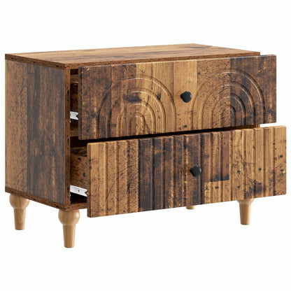 vidaXL Bedside Cabinet Old Wood 62 x 34.5 x 48 cm Engineered Wood 4