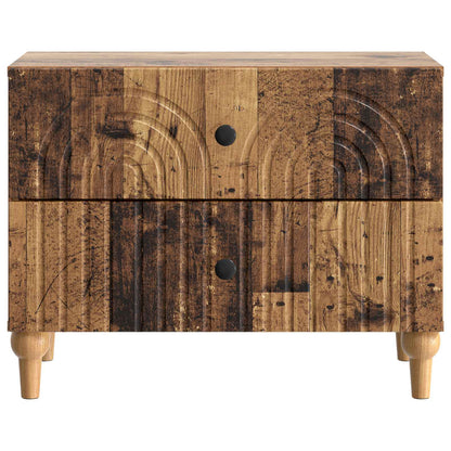 vidaXL Bedside Cabinet Old Wood 62 x 34.5 x 48 cm Engineered Wood 5