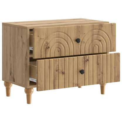 vidaXL Bedside Cabinet Artisan Oak 62 x 34.5 x 48 cm Engineered Wood 4