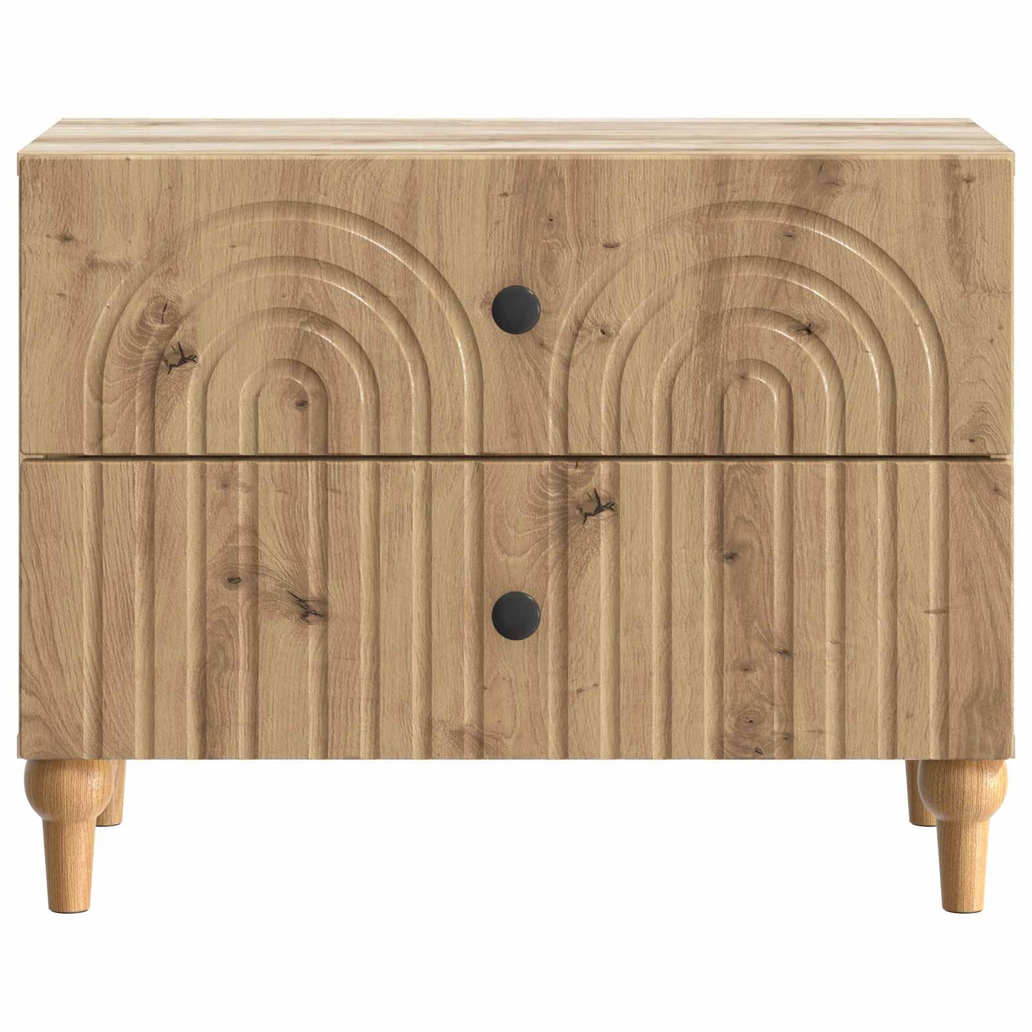 vidaXL Bedside Cabinet Artisan Oak 62 x 34.5 x 48 cm Engineered Wood 5