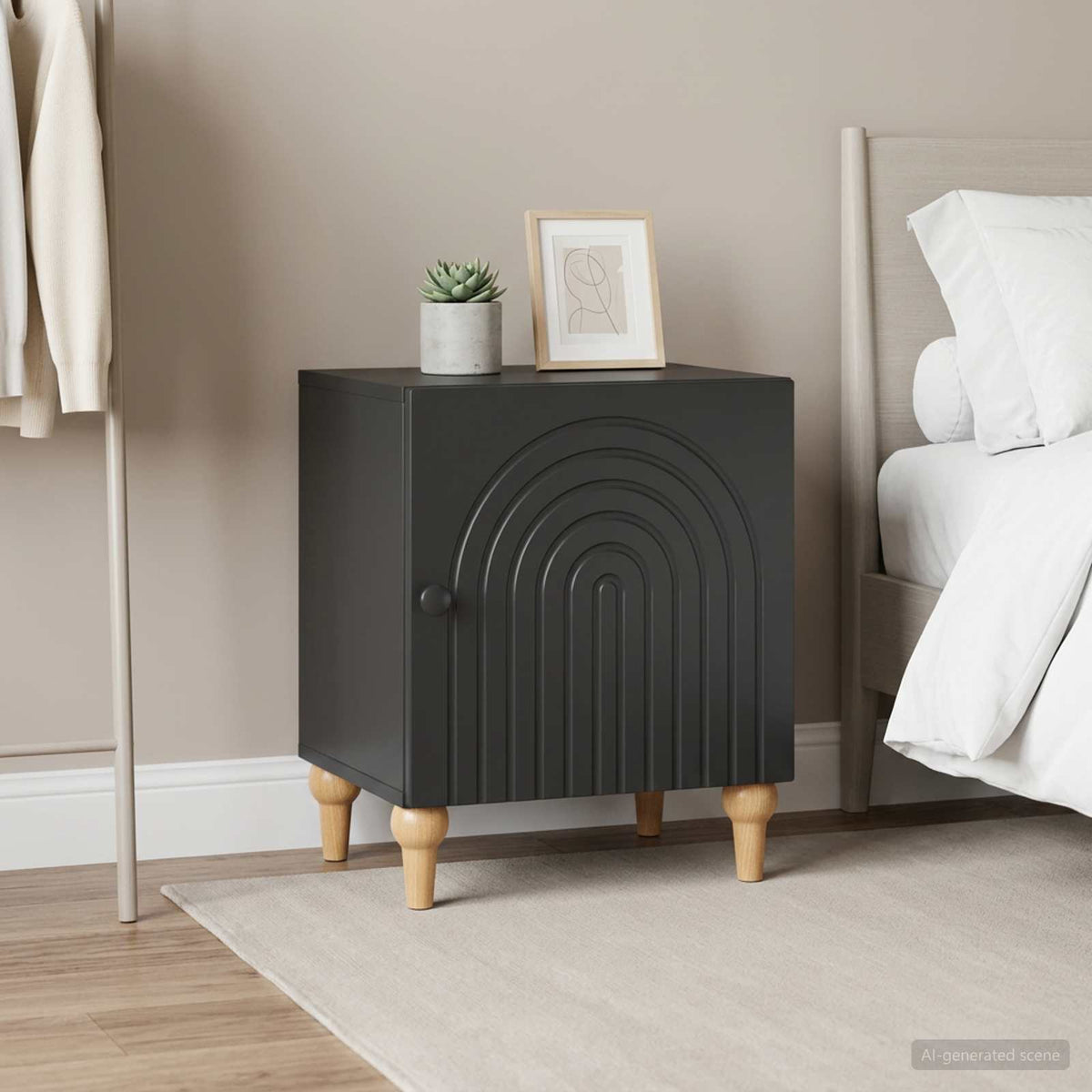 vidaXL Bedside Cabinet 43 x 34.5 x 50 cm Engineered Wood