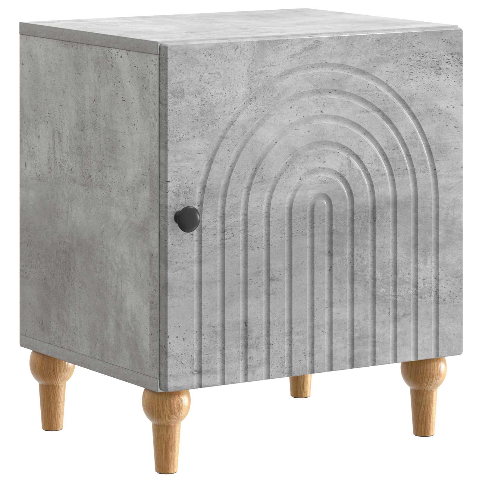 vidaXL Bedside Cabinet Concrete Grey 43 x 34.5 x 50 cm Engineered Wood 2