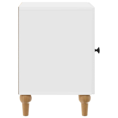 vidaXL Bedside Cabinet High Gloss White 43 x 34.5 x 50 cm 6