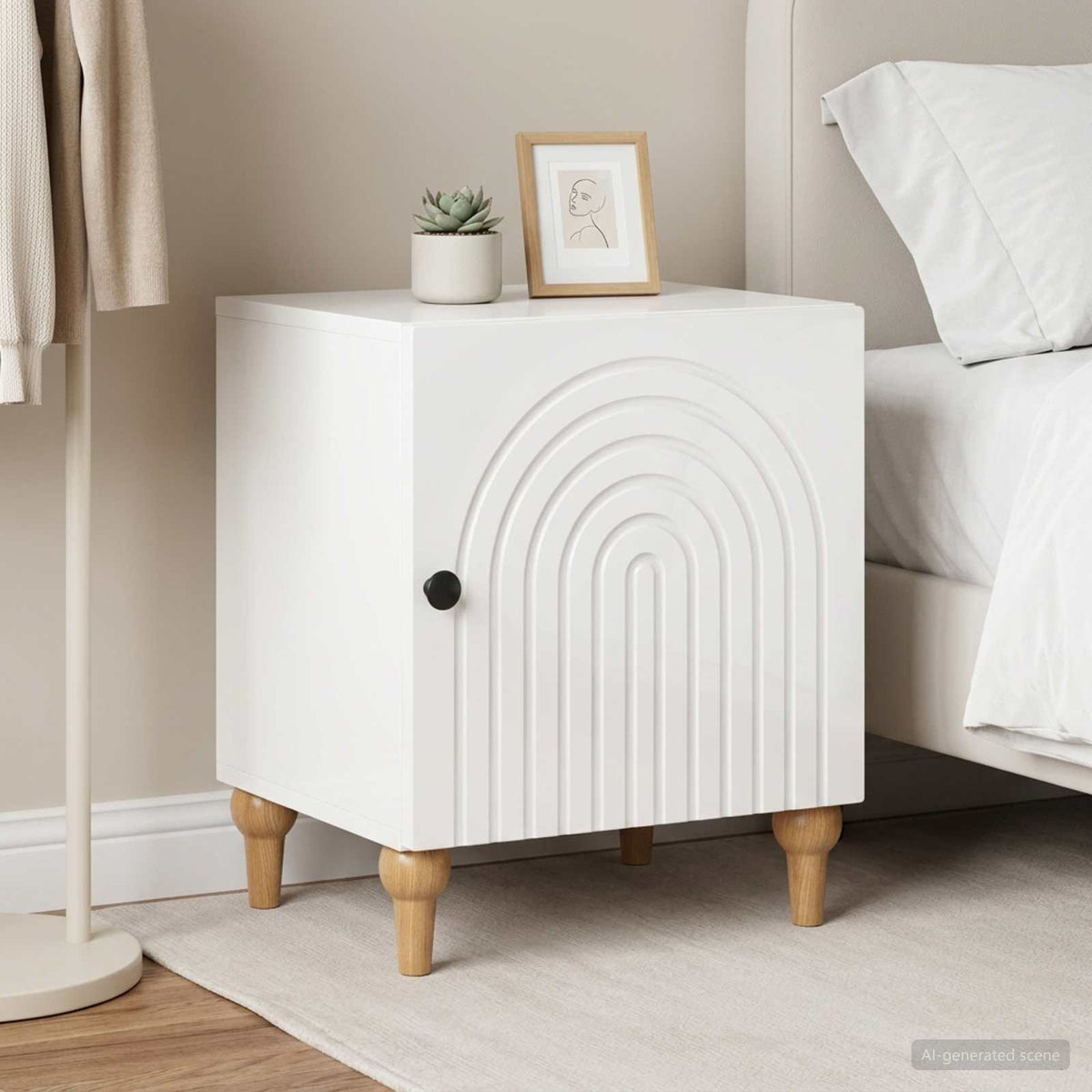vidaXL Bedside Cabinet 43 x 34.5 x 50 cm Engineered Wood