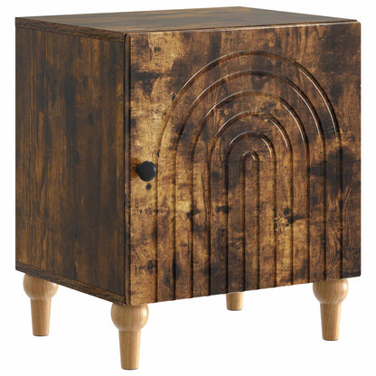vidaXL Bedside Cabinet Smoked Oak 43 x 34.5 x 50 cm Engineered Wood 2