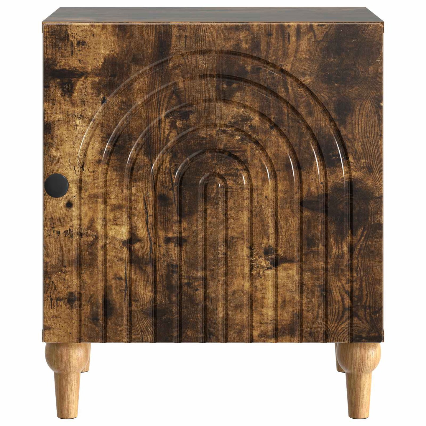 vidaXL Bedside Cabinet Smoked Oak 43 x 34.5 x 50 cm Engineered Wood 5