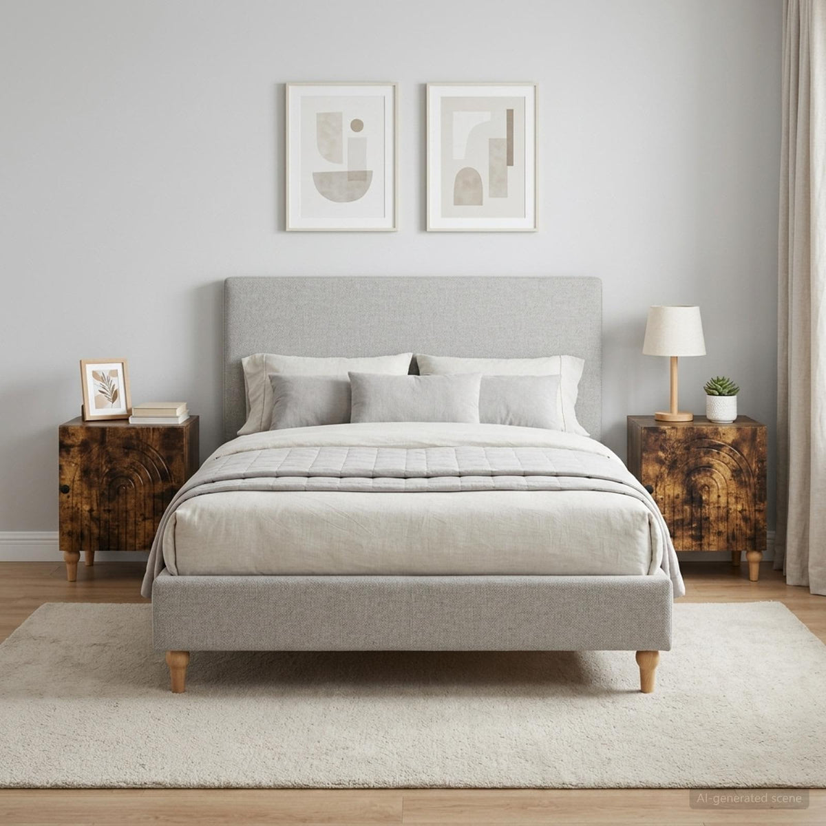 vidaXL Bedside Cabinet 43 x 34.5 x 50 cm Engineered Wood