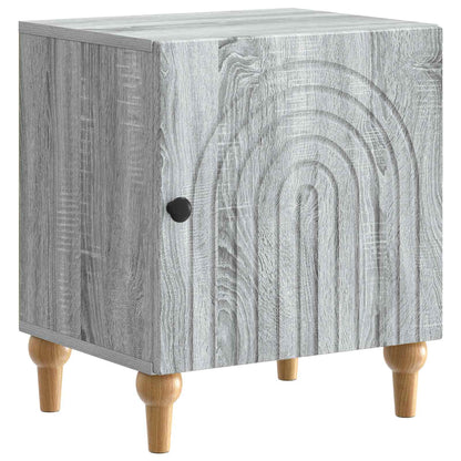 vidaXL Bedside Cabinet Grey Sonoma 43 x 34.5 x 50 cm Engineered Wood 2