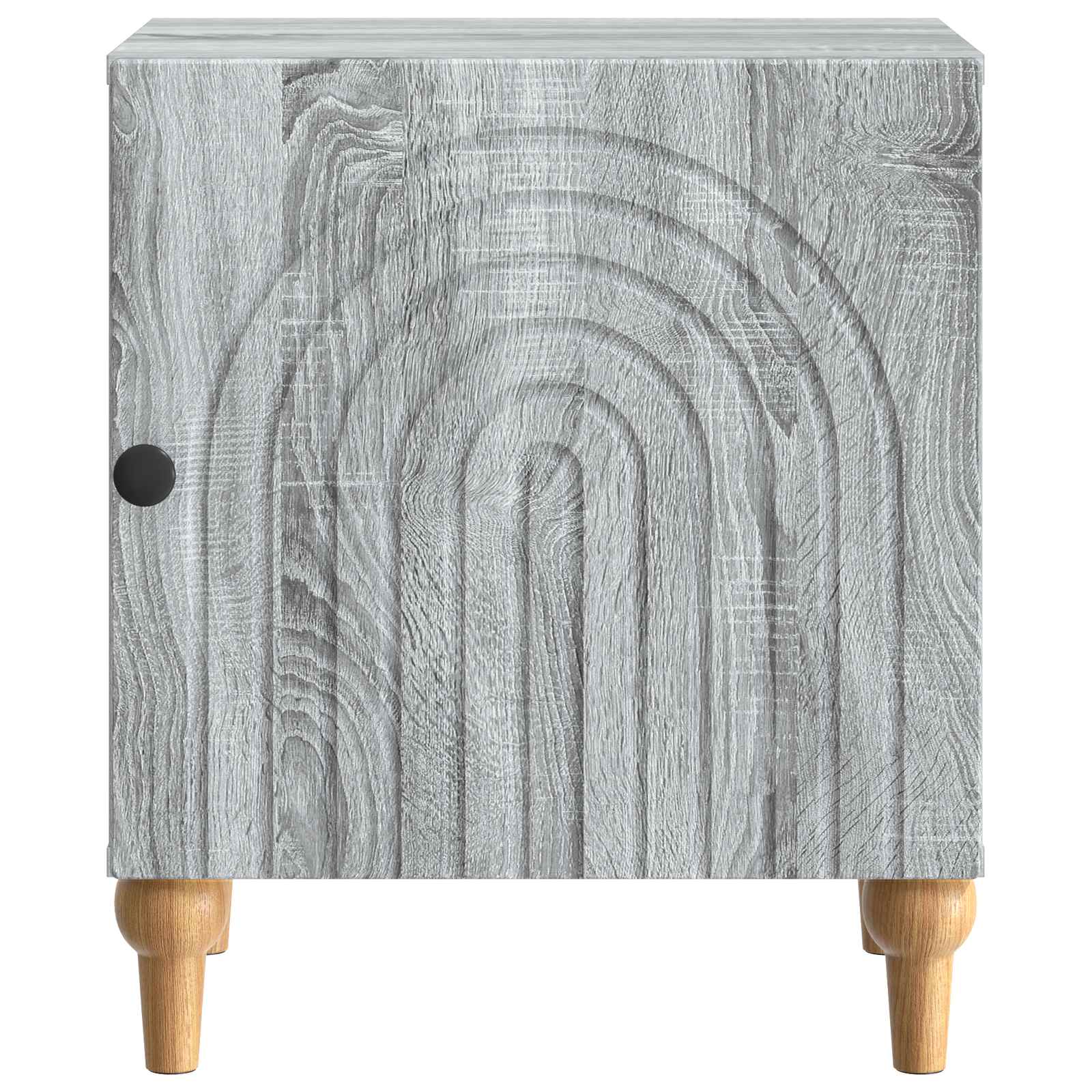 vidaXL Bedside Cabinet Grey Sonoma 43 x 34.5 x 50 cm Engineered Wood 5