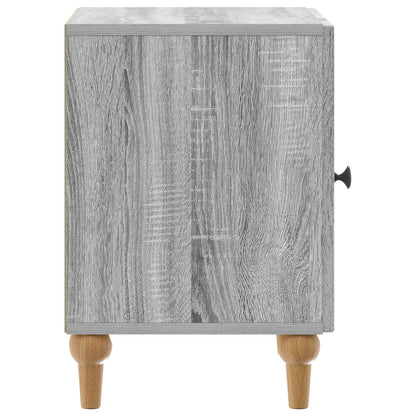 vidaXL Bedside Cabinet Grey Sonoma 43 x 34.5 x 50 cm Engineered Wood 6