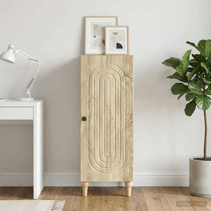 vidaXL Sideboard Sonoma Oak 33 x 34.5 x 90 cm Engineered Wood 4