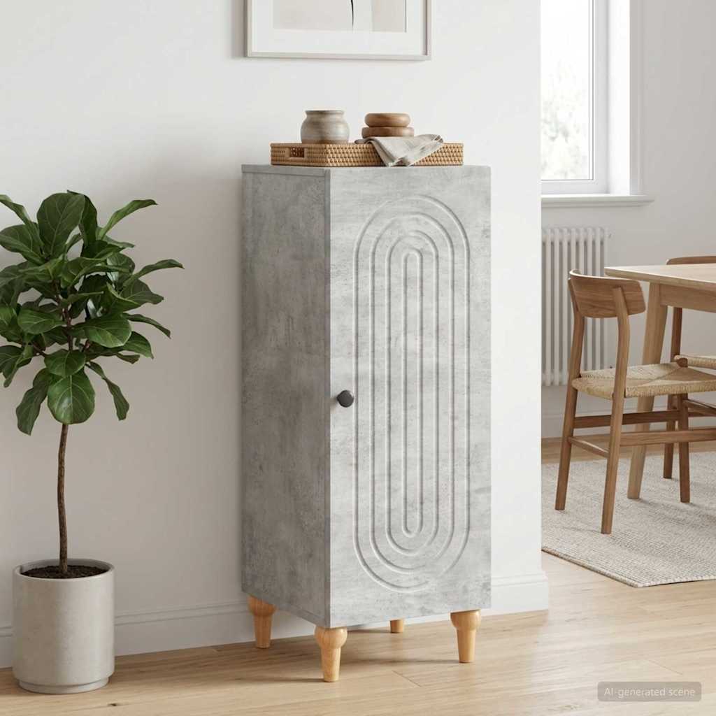 vidaXL Sideboard Concrete Grey 33 x 34.5 x 90 cm Engineered Wood 4