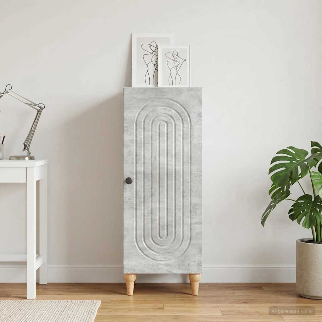 vidaXL Sideboard Concrete Grey 33 x 34.5 x 90 cm Engineered Wood 1