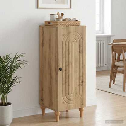 vidaXL Sideboard Artisan Oak 33 x 34.5 x 90 cm Engineered Wood 4