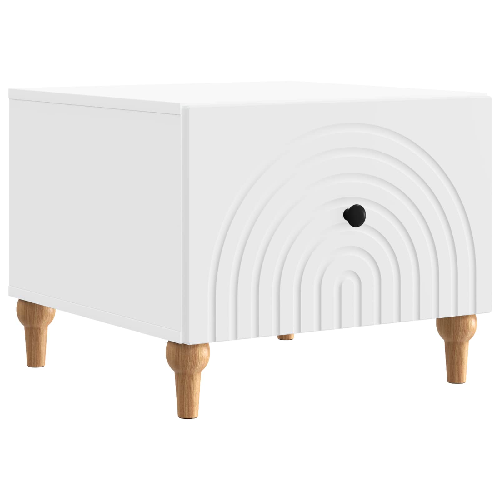 vidaXL Coffee Table with Drawer White 49 x 50 x 40 cm Engineered Wood 2