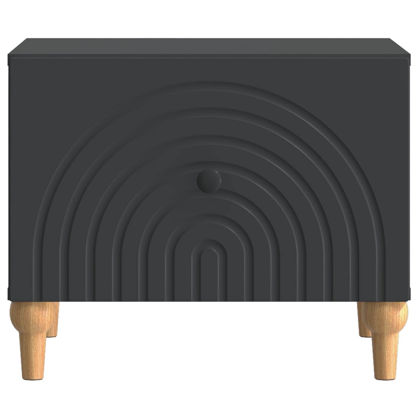 vidaXL Coffee Table with Drawer Black 49 x 50 x 40 cm Engineered Wood 5