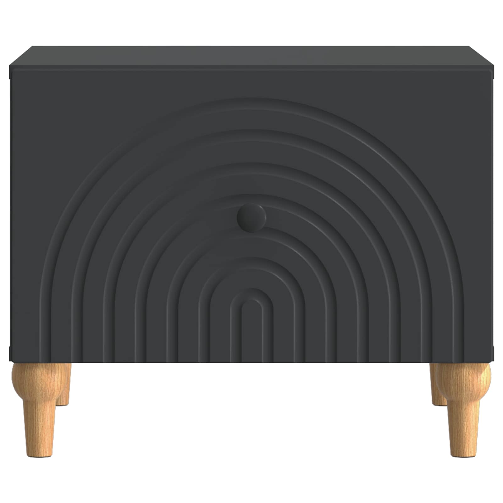 vidaXL Coffee Table with Drawer Black 49 x 50 x 40 cm Engineered Wood 5