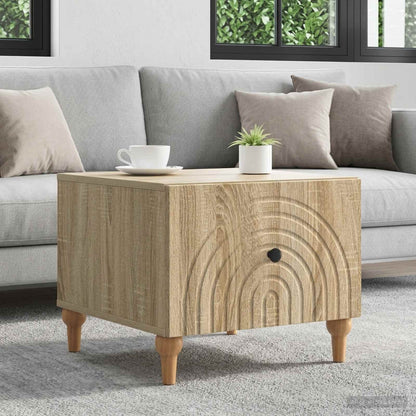 vidaXL Coffee Table Sonoma Oak 49 x 50 x 40 cm Engineered Wood 1