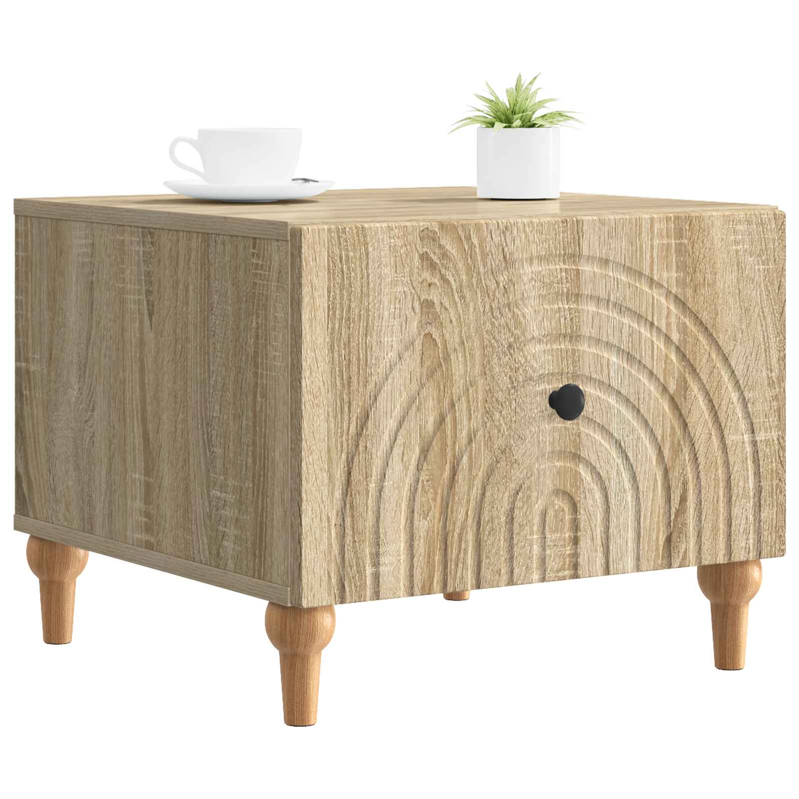 vidaXL Coffee Table Sonoma Oak 49 x 50 x 40 cm Engineered Wood 3