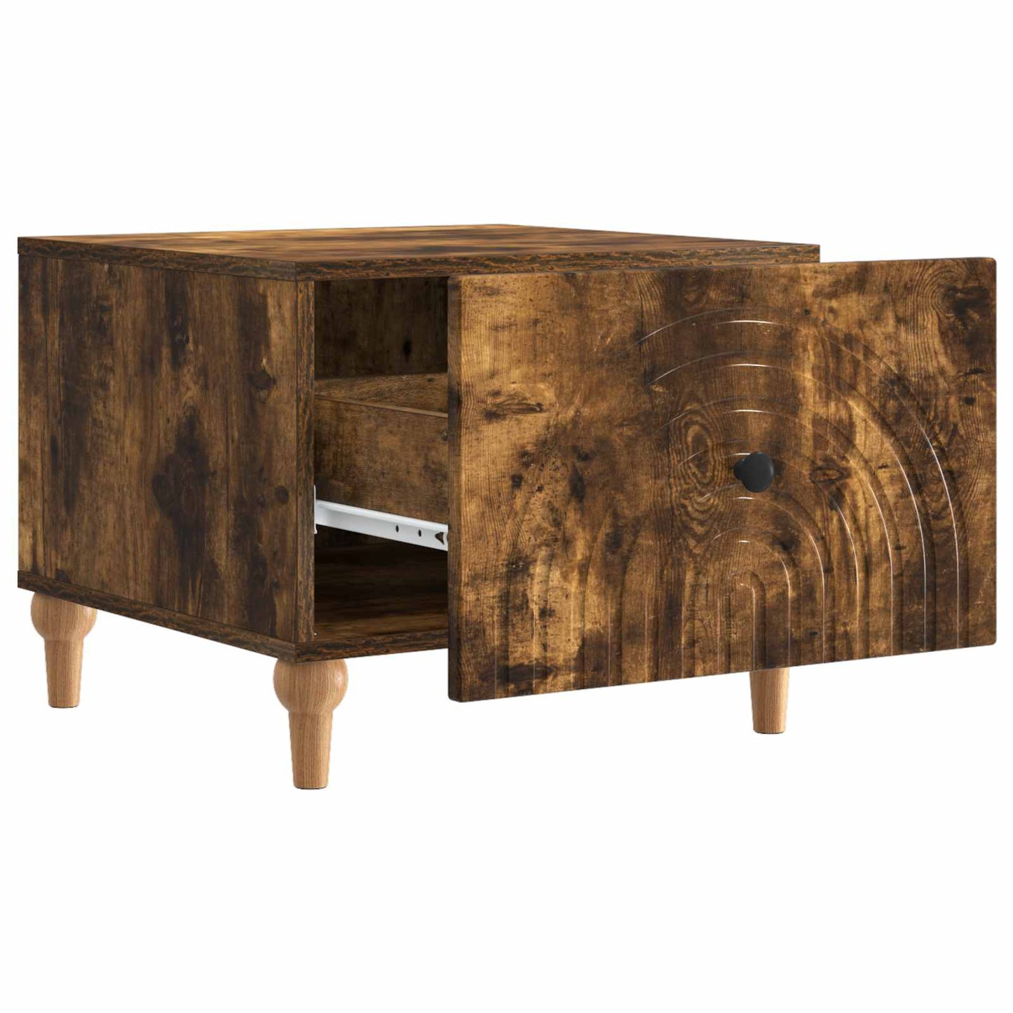 vidaXL Coffee Table Smoked Oak 49 x 50 x 40 cm Engineered Wood 4