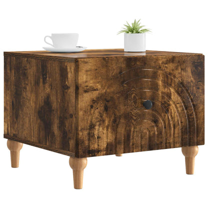 vidaXL Coffee Table Smoked Oak 49 x 50 x 40 cm Engineered Wood 3