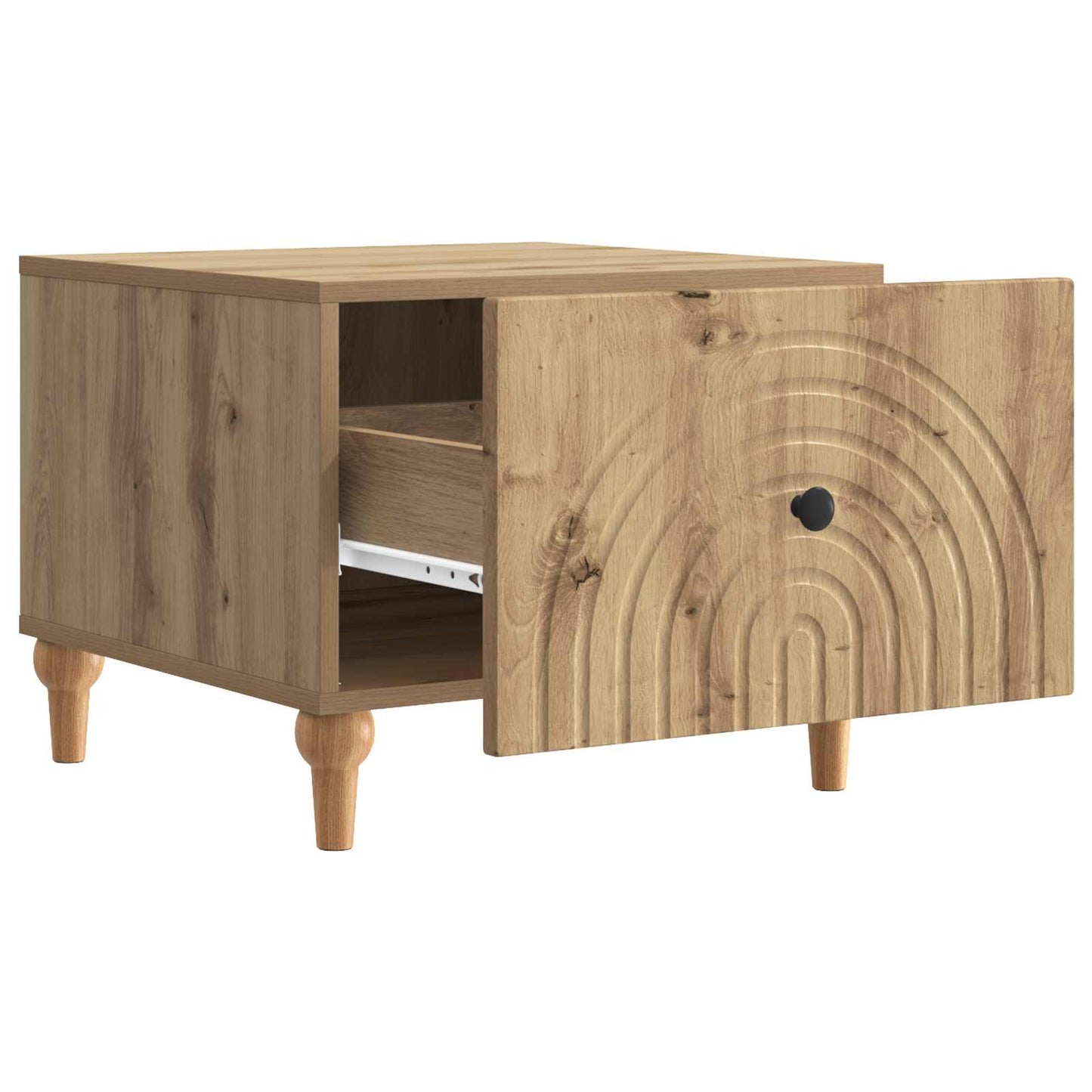 vidaXL Coffee Table Artisan Oak 49 x 50 x 40 cm Engineered Wood 4
