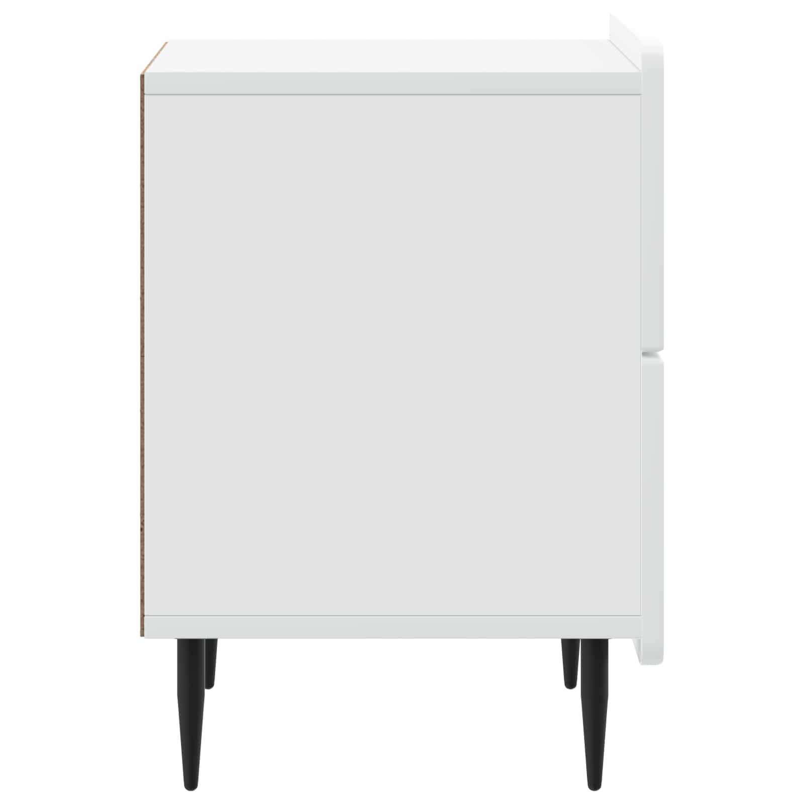 vidaXL Bedside Cabinet White 43 x 34.5 x 49.5 cm Engineered Wood 6