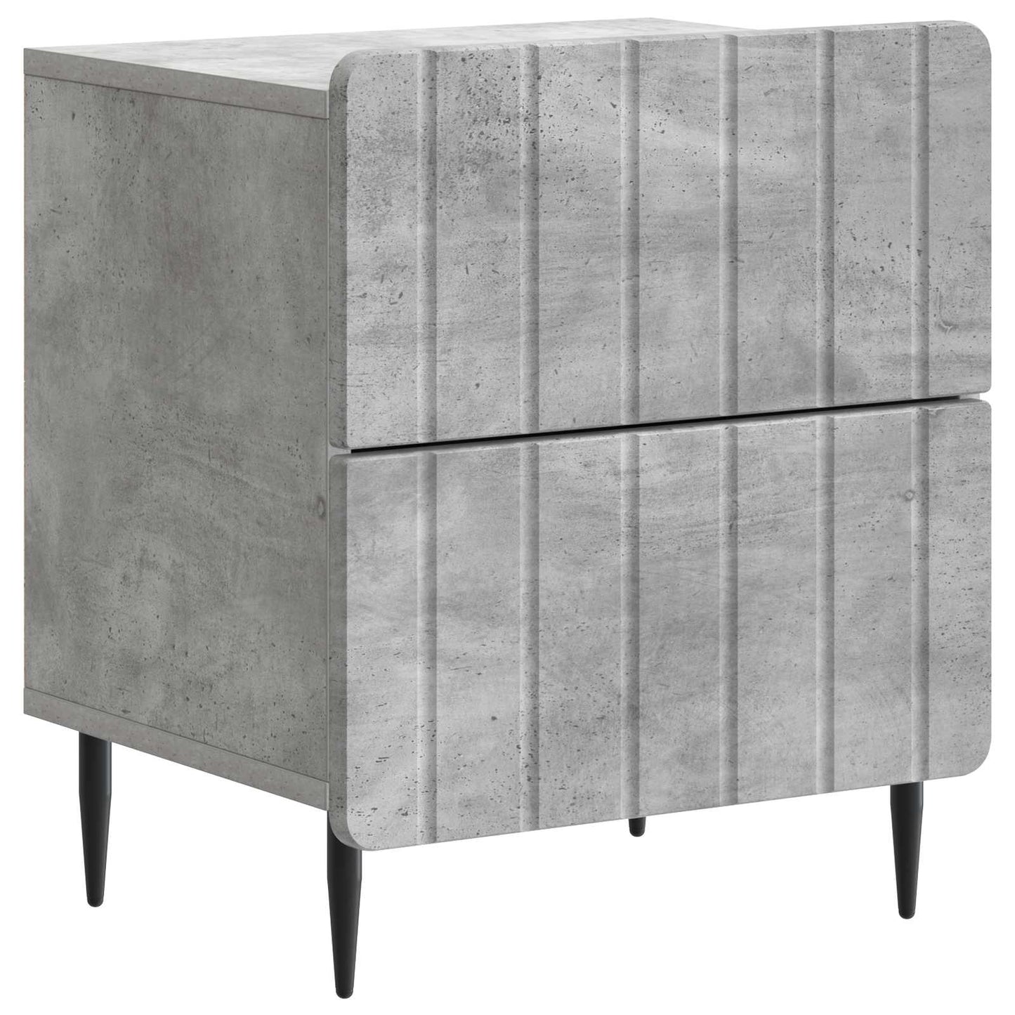 vidaXL Bedside Cabinet Concrete Grey 43 x 34.5 x 49.5 cm 2