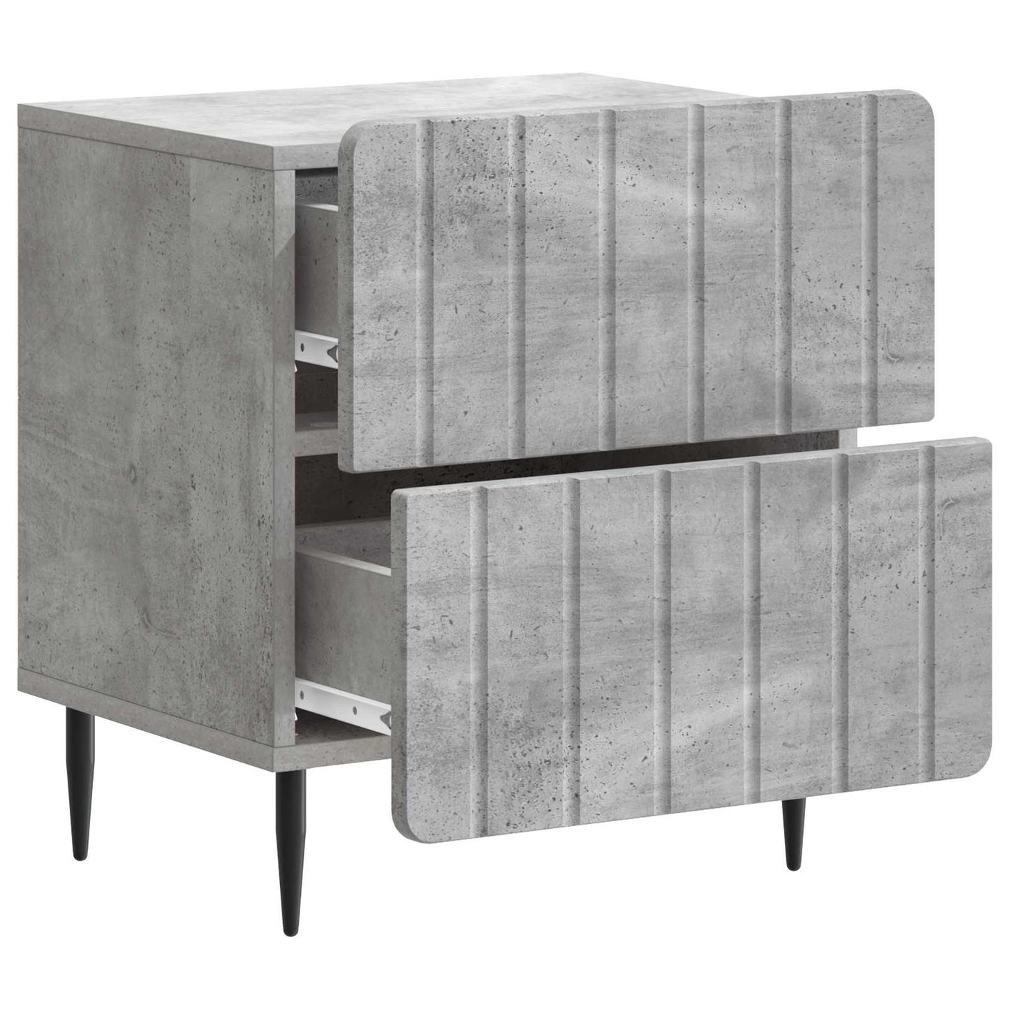 vidaXL Bedside Cabinet Concrete Grey 43 x 34.5 x 49.5 cm 4