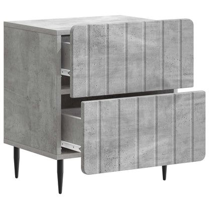 vidaXL Bedside Cabinet Concrete Grey 43 x 34.5 x 49.5 cm 4