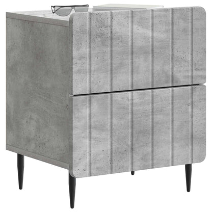 vidaXL Bedside Cabinet Concrete Grey 43 x 34.5 x 49.5 cm 3