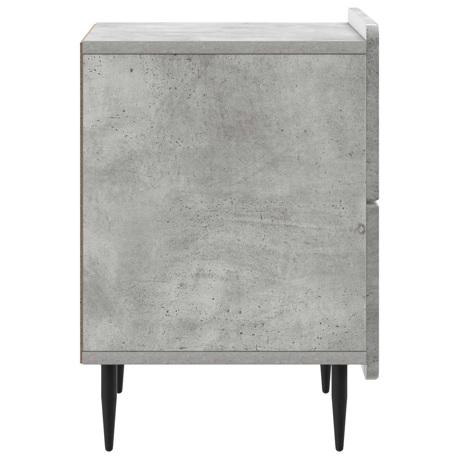 vidaXL Bedside Cabinet Concrete Grey 43 x 34.5 x 49.5 cm 6