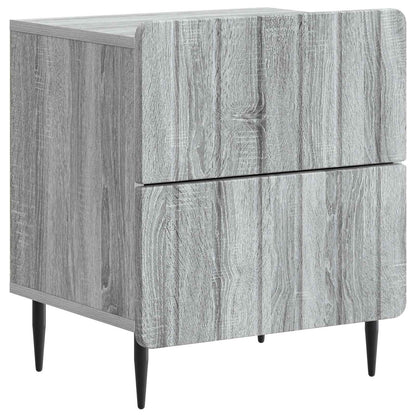 vidaXL Bedside Cabinet Grey Sonoma 43 x 34.5 x 49.5 cm Engineered Wood 2