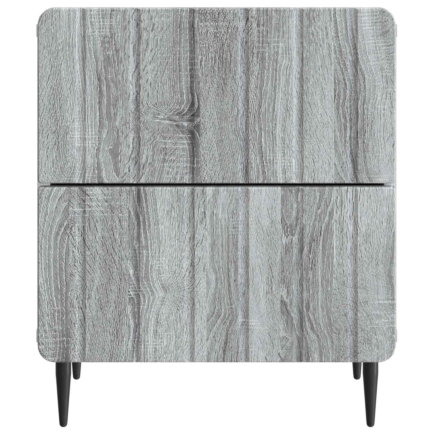 vidaXL Bedside Cabinet Grey Sonoma 43 x 34.5 x 49.5 cm Engineered Wood 5