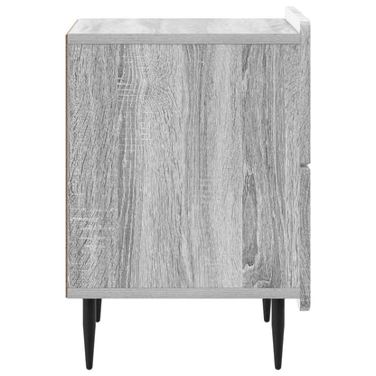 vidaXL Bedside Cabinet Grey Sonoma 43 x 34.5 x 49.5 cm Engineered Wood 6