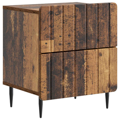 vidaXL Bedside Cabinet Old Wood 43 x 34.5 x 49.5 cm Engineered Wood 2