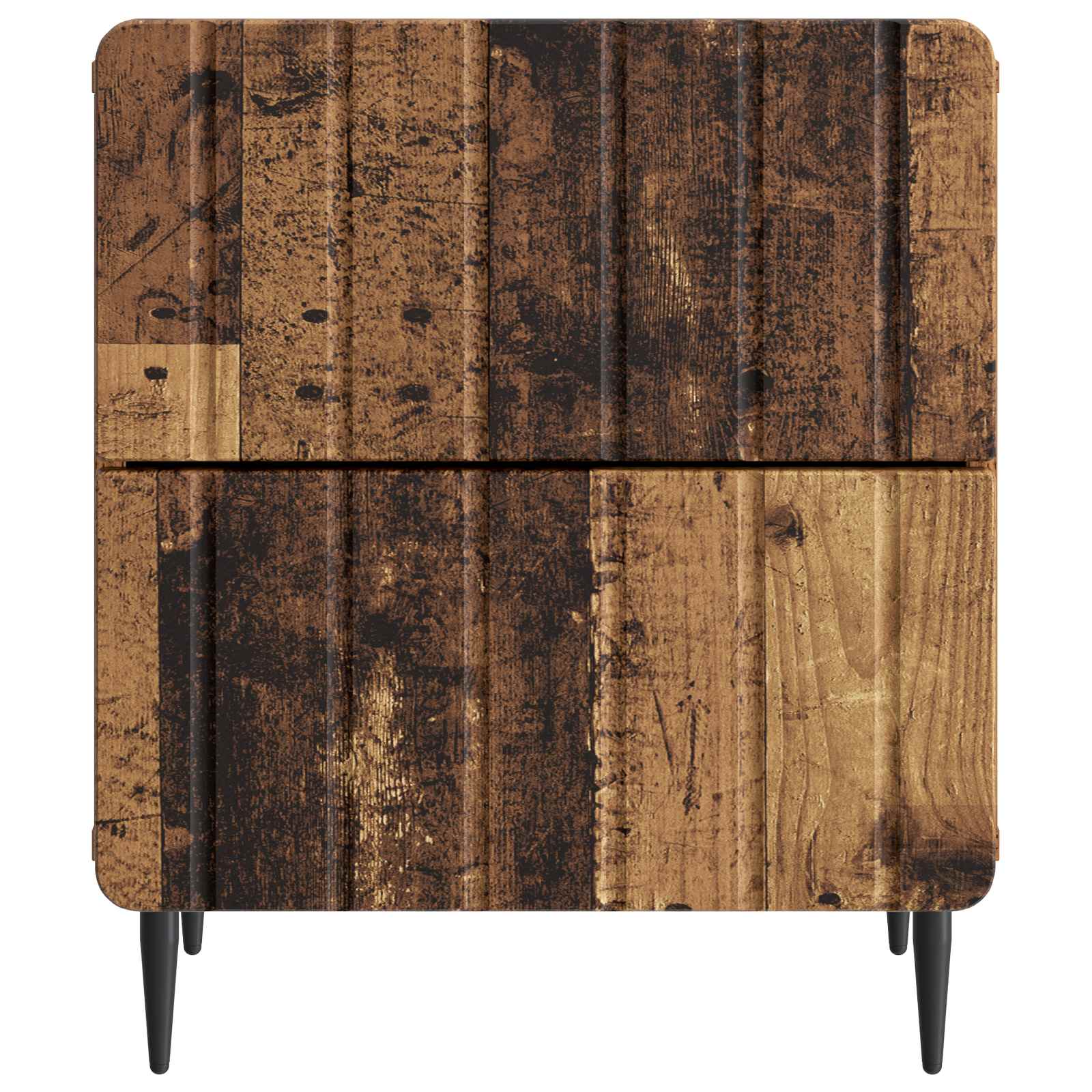 vidaXL Bedside Cabinet Old Wood 43 x 34.5 x 49.5 cm Engineered Wood 5