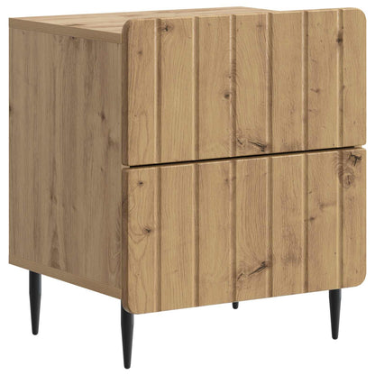 vidaXL Bedside Cabinet Artisan Oak 43 x 34.5 x 49.5 cm Engineered Wood 2