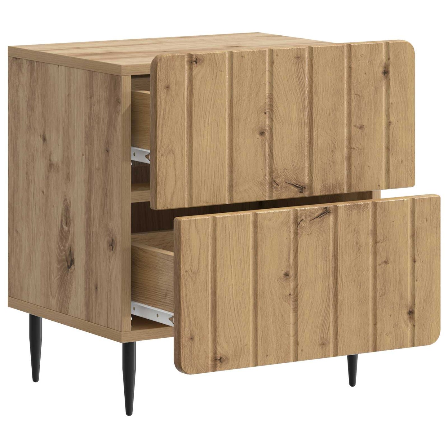 vidaXL Bedside Cabinet Artisan Oak 43 x 34.5 x 49.5 cm Engineered Wood 4