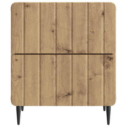 vidaXL Bedside Cabinet Artisan Oak 43 x 34.5 x 49.5 cm Engineered Wood 5