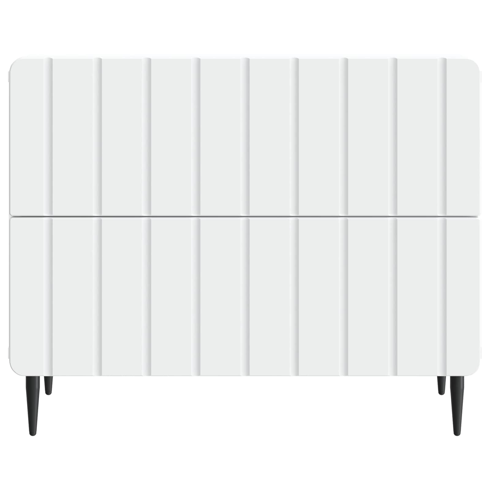 vidaXL Bedside Cabinet White 62 x 34.5 x 49.5 cm Engineered Wood 5